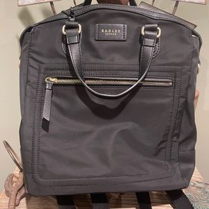 NWT Radley London black nylon backpack